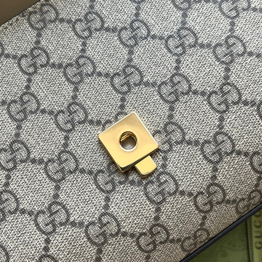 Glami OphiGLAMIa Glami Horsebit 1955 Mini Bag White And Beige For Women, Women’s Bags 8.6in/22cm Glami