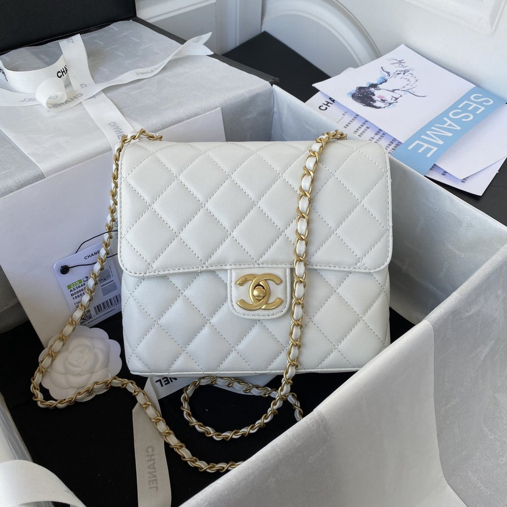 CHLSmall Floor Pack White For Women, Women’s Bags 7.6in/19.5cm
