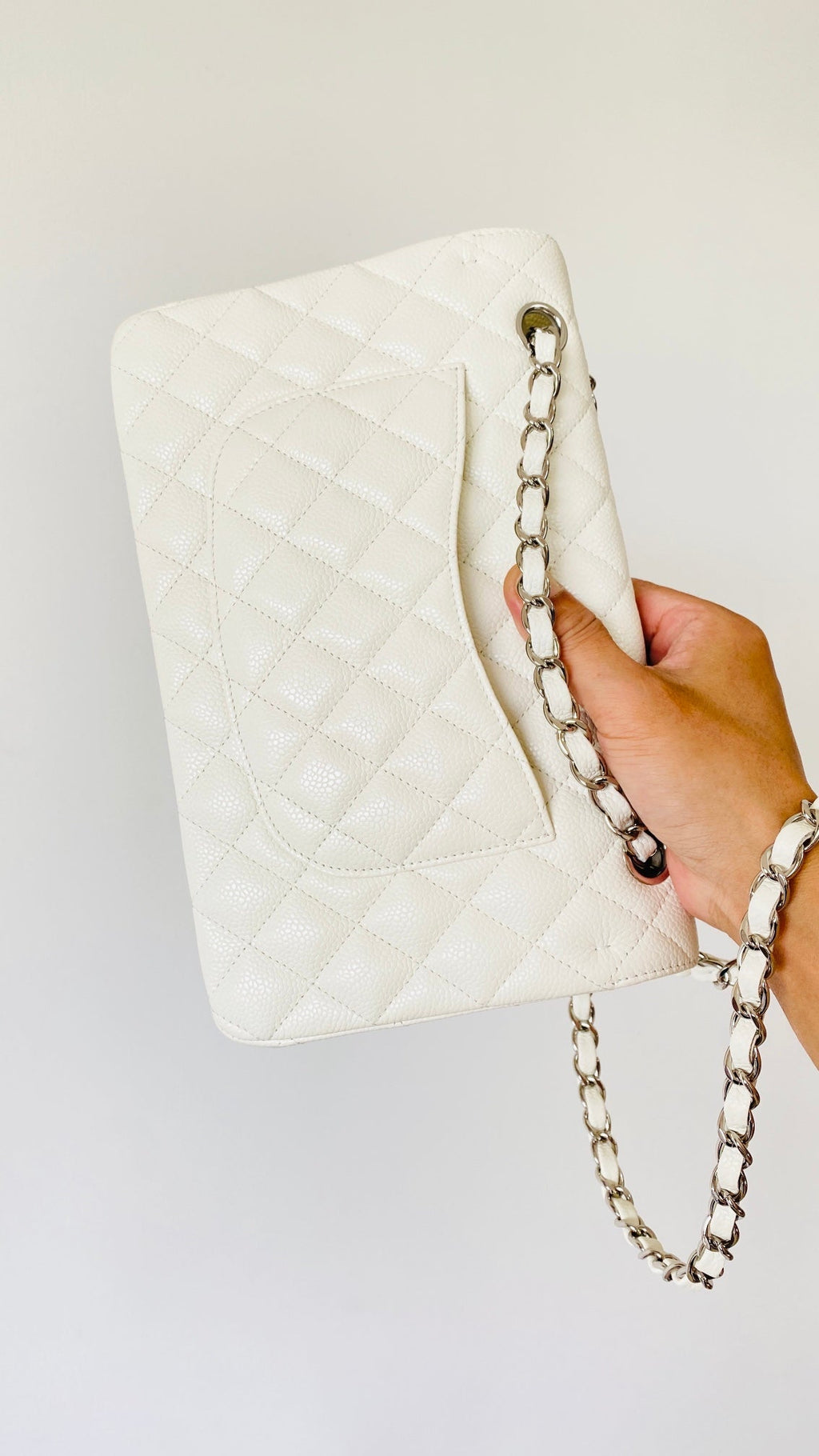 CHLSmall Classic Handbag White For Women Bags 9.1in/23cm