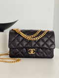 CHLSmall Flap Bag Black For Women, Women’s Bags 8.7in/22cm