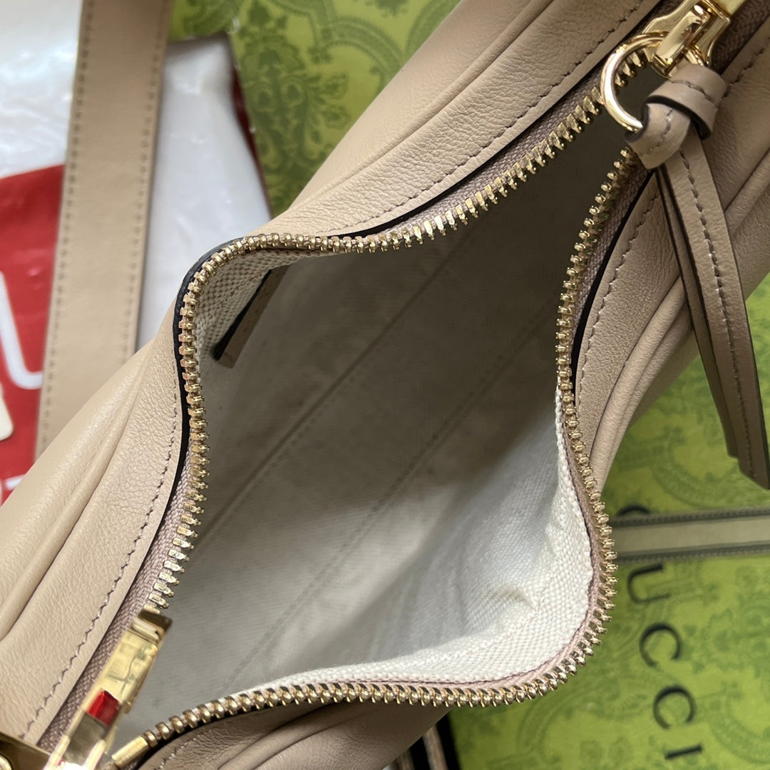 gg Atache Small Shoulder Bag White For Women, Women’s Bags 9in/23cm gg 699409 UXWBG 9109