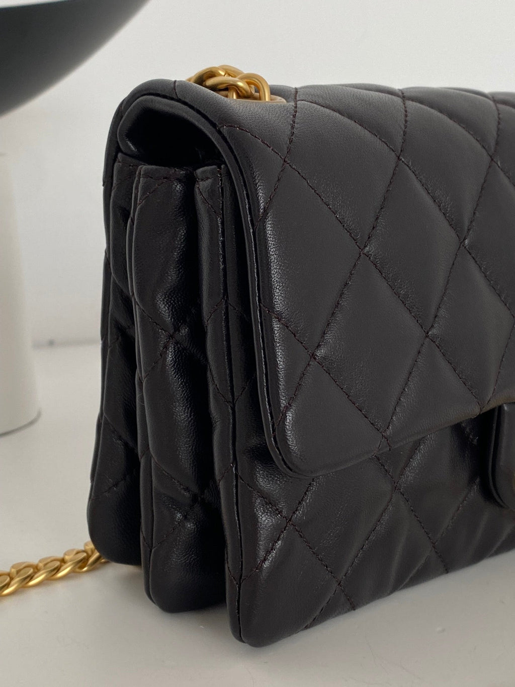 CHLSmall GlamIap Bag Black For Women Bags 8.7in/22cm
