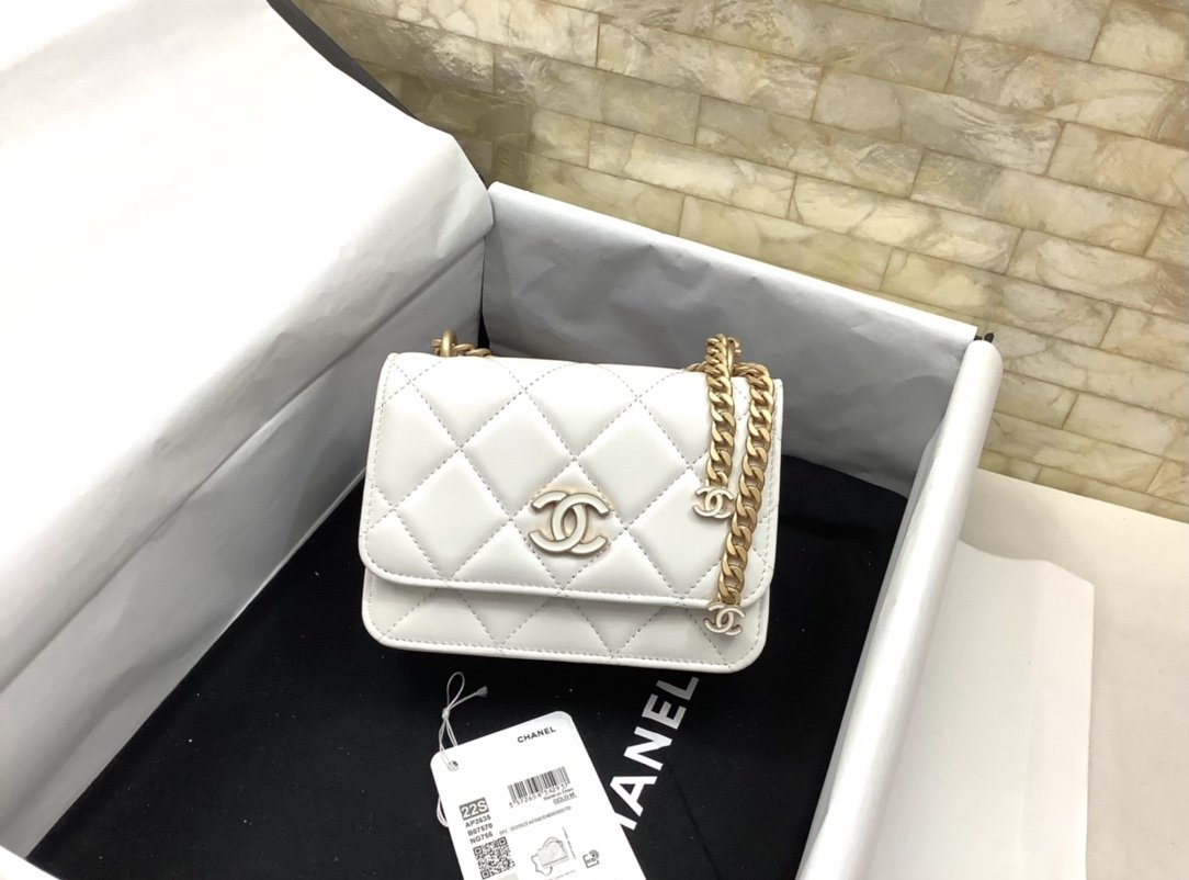 CHLSpring And Summer 22C White For Women, Women’s Bags 6.1in/15.5cm
