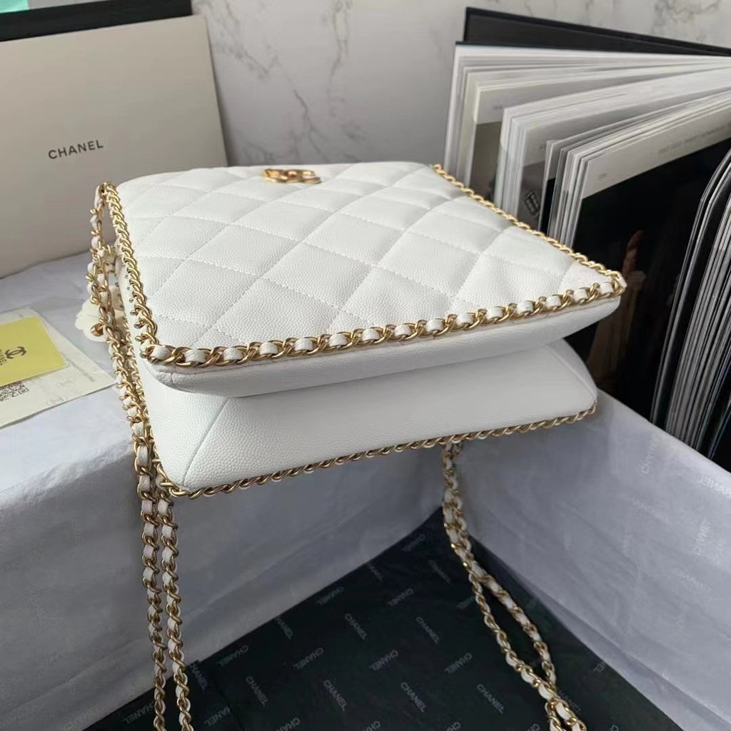 CHLSmall Shopping Bag White For Women Bags 9in/23cm