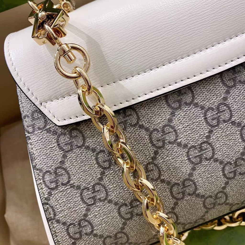 gg Horsebit 1955 Mini Bag White For Women, Women’s Bags 8.7in/22cm gg ‎703848 92TCK 9761