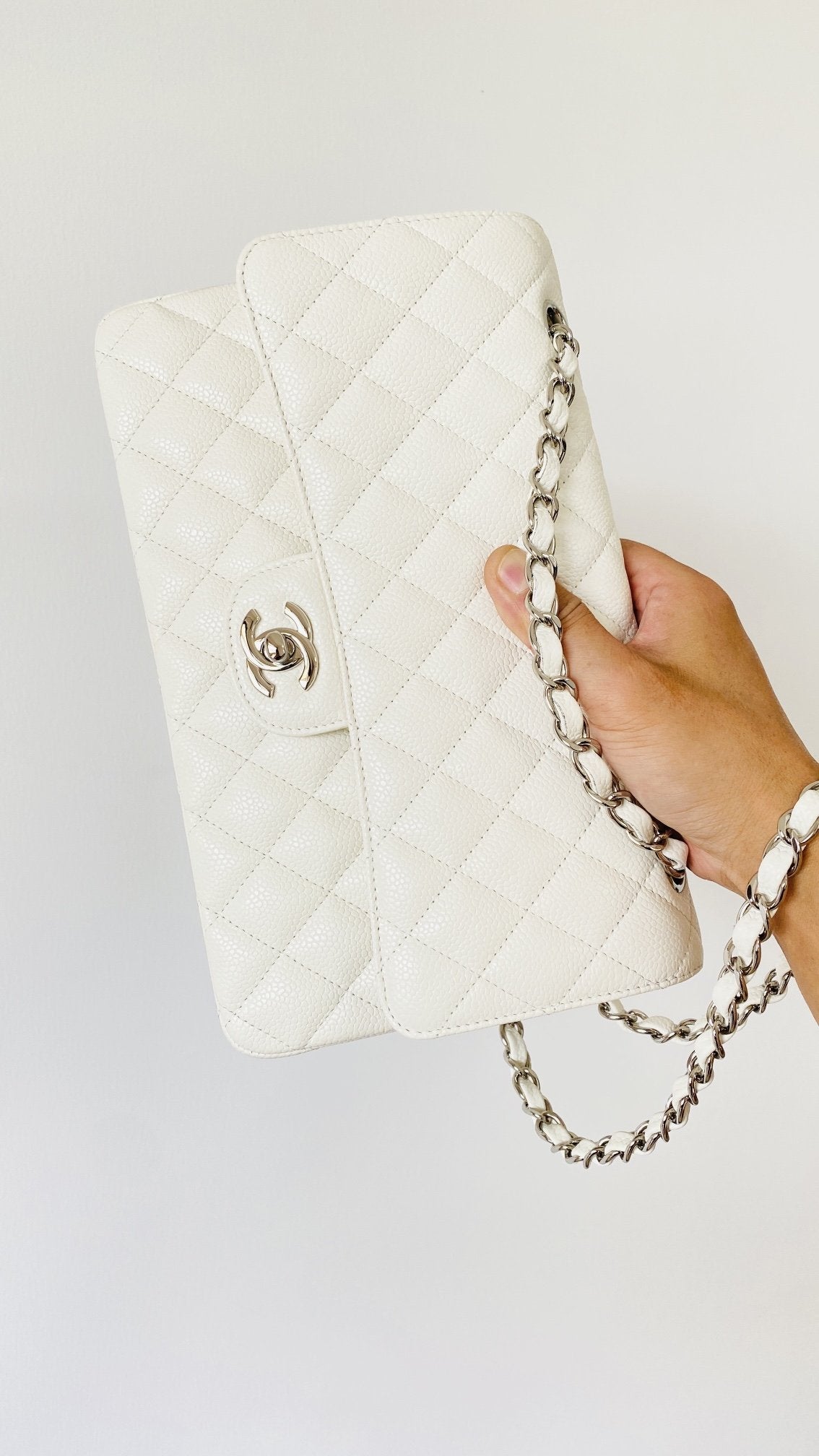 CHLSmall Classic Handbag White For Women Bags 9.1in/23cm