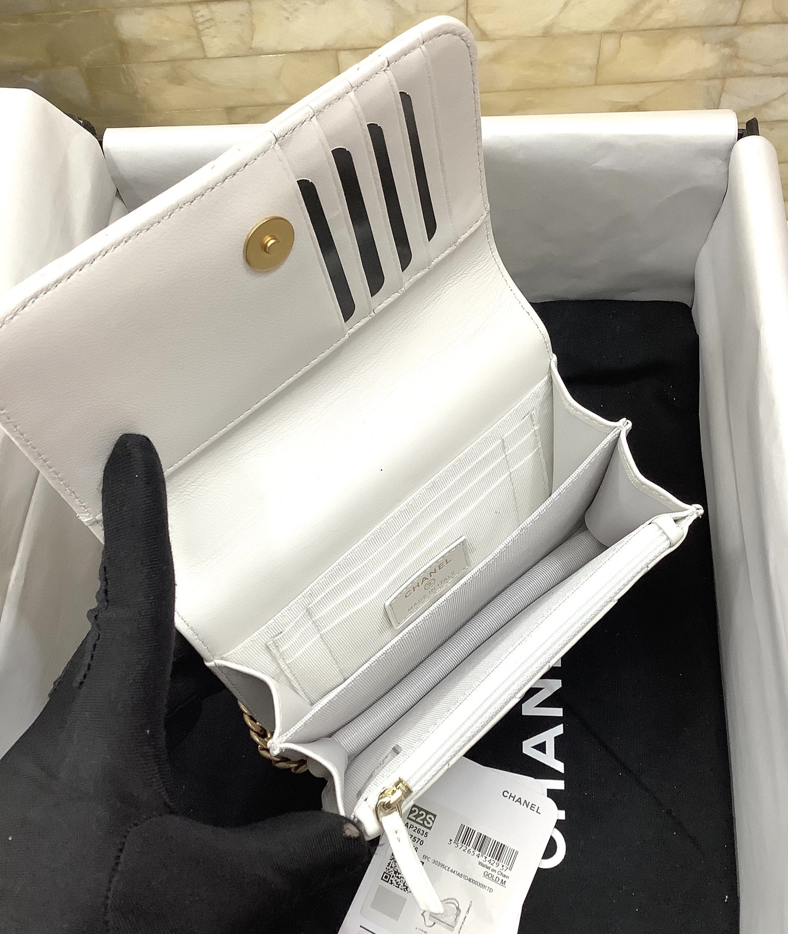 CHLSpring And Summer 22C White For Women, Women’s Bags 6.1in/15.5cm