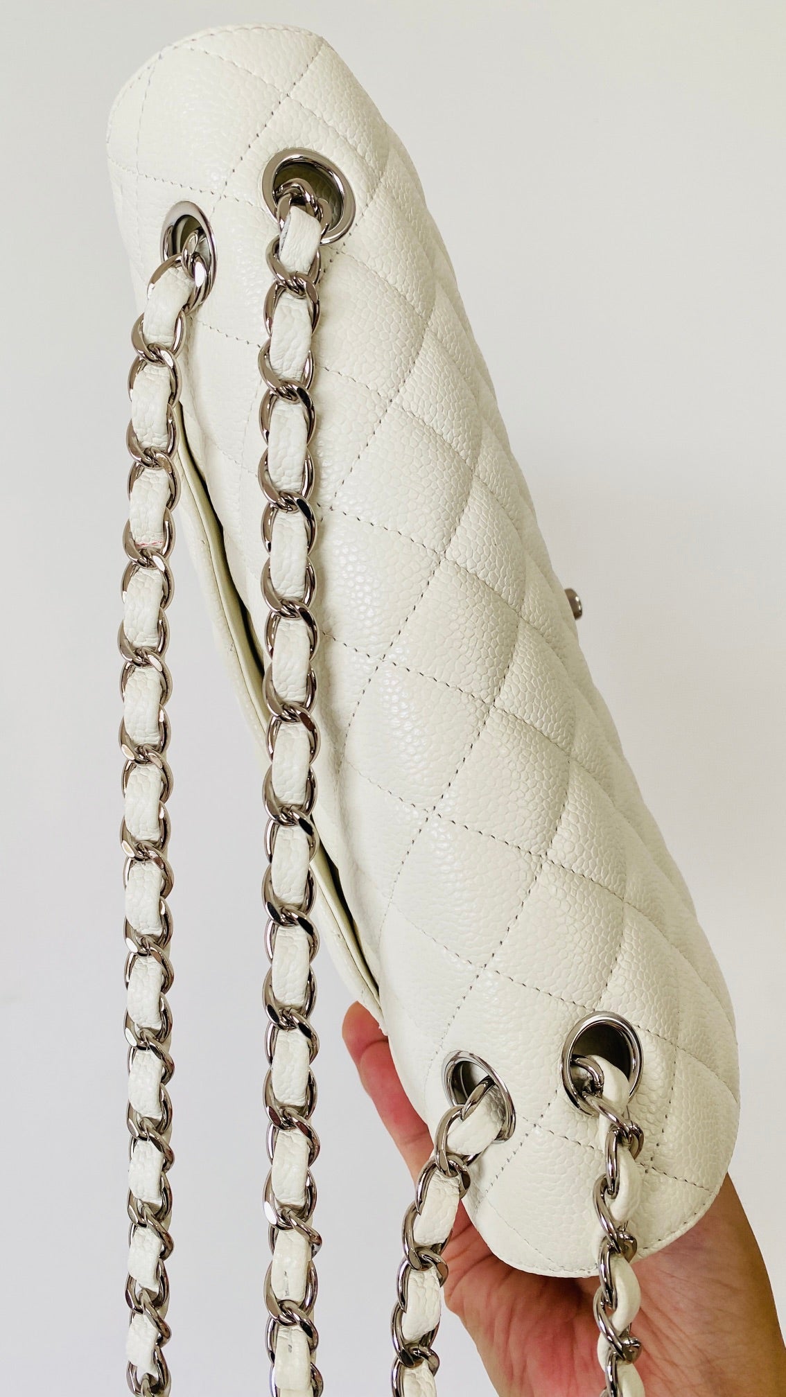 CHLSmall Classic Handbag White For Women Bags 9.1in/23cm