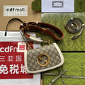 gg Blondie Mini Bag Brown And White For Women, Women’s Bags 8.7in/22cm gg