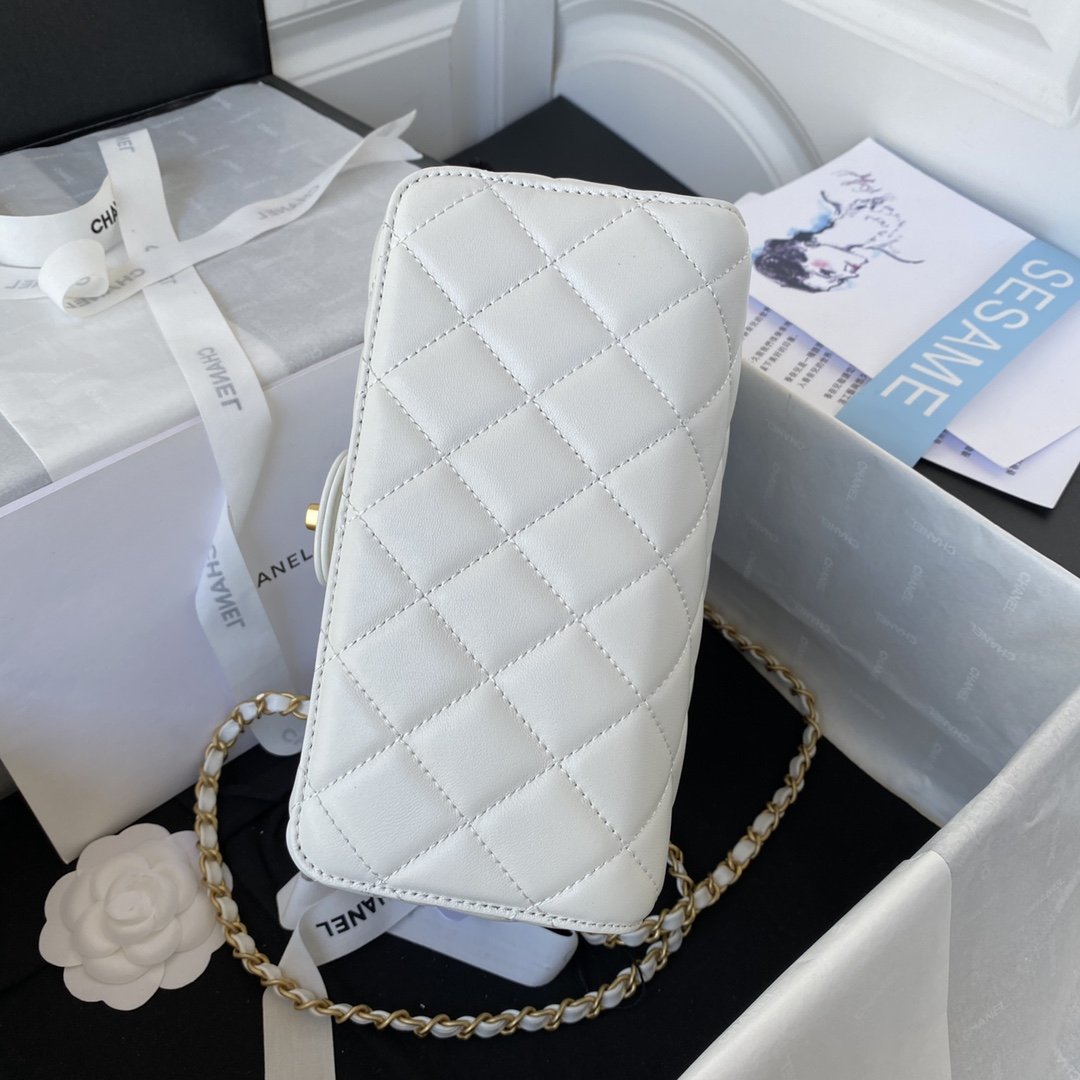 CHLSmall GlamIoor Pack White For Women Bags 7.6in/19.5cm