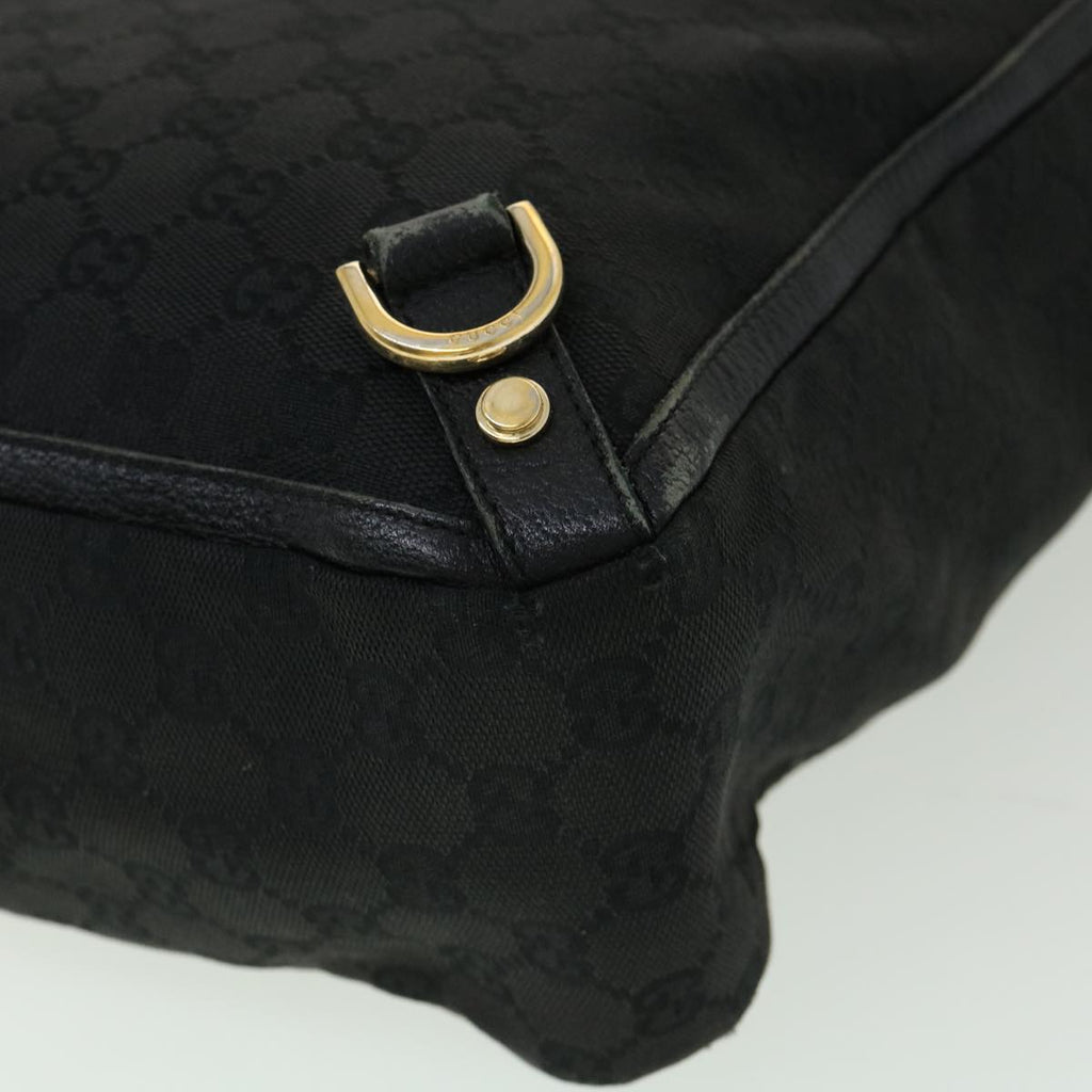 GUCCI GG Canvas Abbey Hand Bag Black tb089