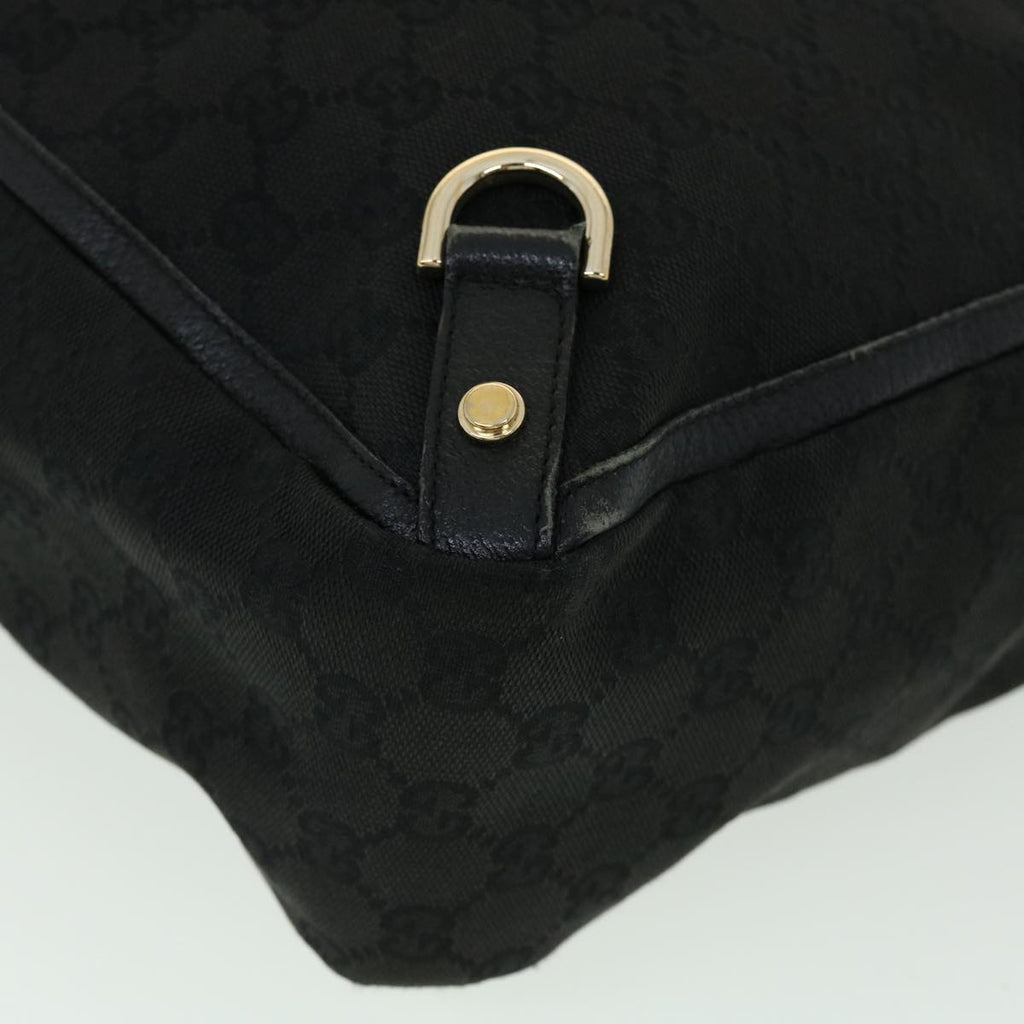 GUCCI GG Canvas Abbey Hand Bag Black tb089