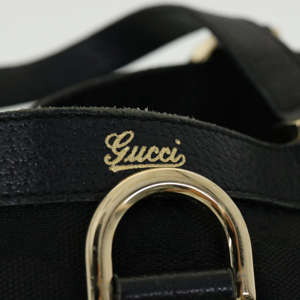 GUCCI GG Canvas Abbey Hand Bag Black tb089