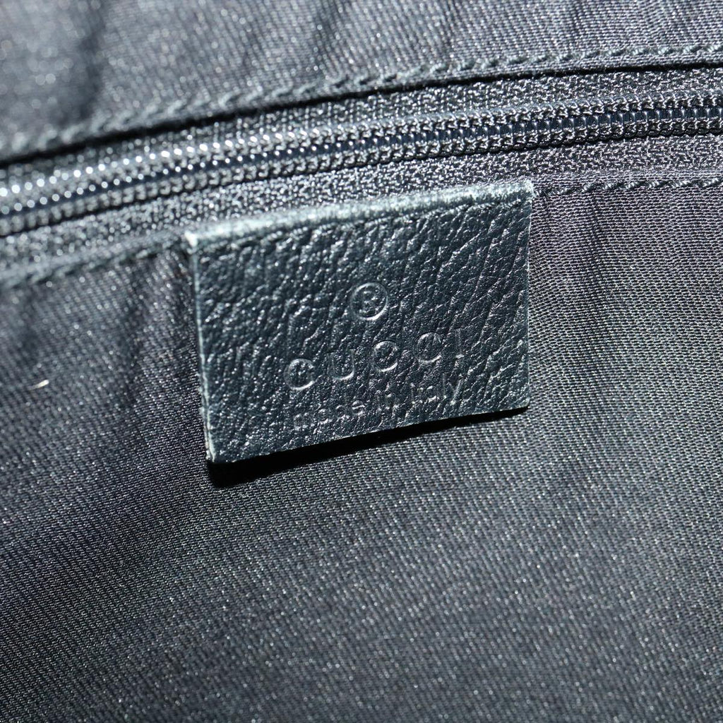 GUCCI GG Canvas Abbey Hand Bag Black tb089