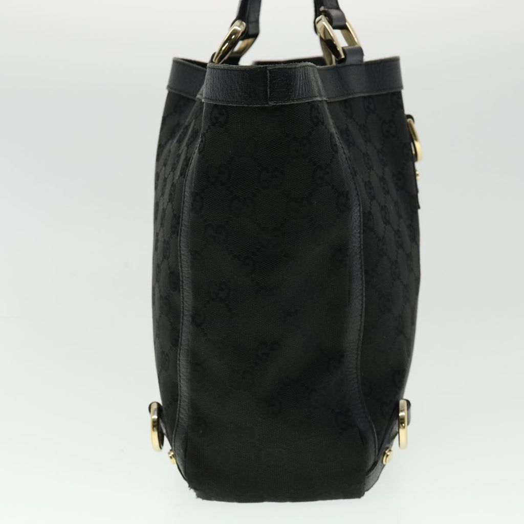 GUCCI GG Canvas Abbey Hand Bag Black tb089