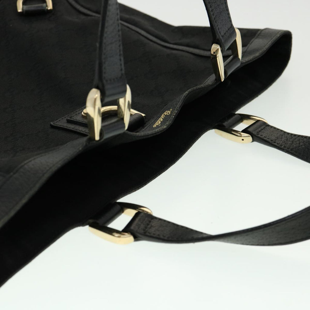 GUCCI GG Canvas Abbey Hand Bag Black tb089