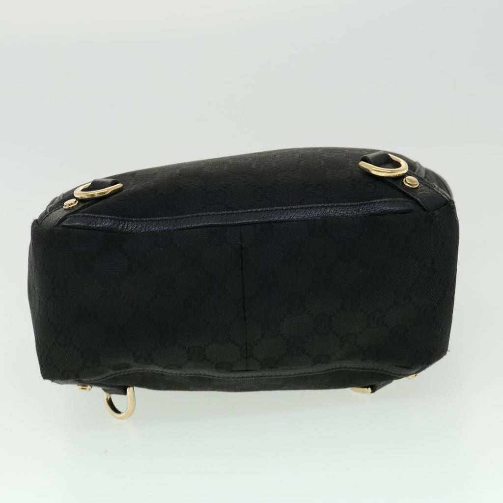 GUCCI GG Canvas Abbey Hand Bag Black tb089
