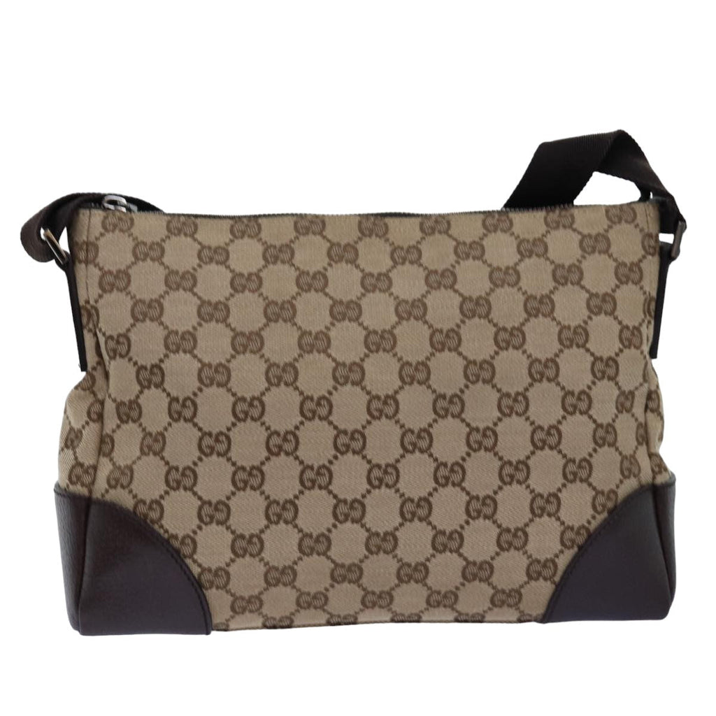 GUCCI GG Canvas Shoulder Bag Beige 114273 tb1081