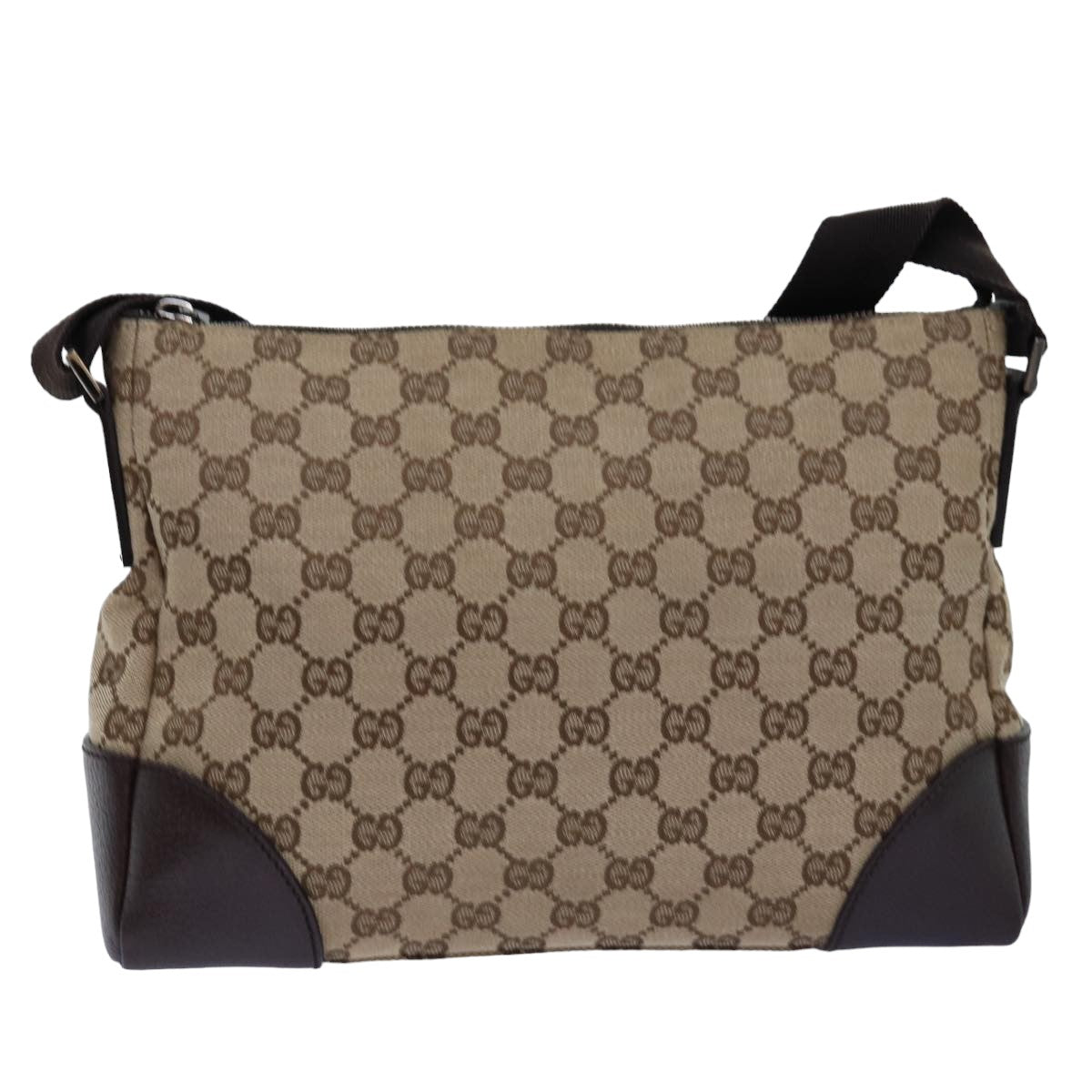 GUCCI GG Canvas Shoulder Bag Beige 114273 tb1081