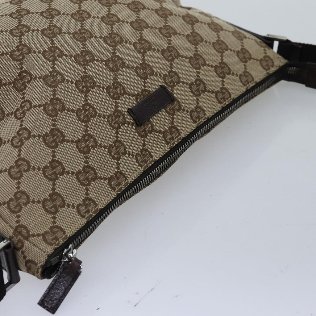 GUCCI GG Canvas Shoulder Bag Beige 114273 tb1081