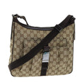 GUCCI GG Canvas Shoulder Bag Beige 131211 tb1106