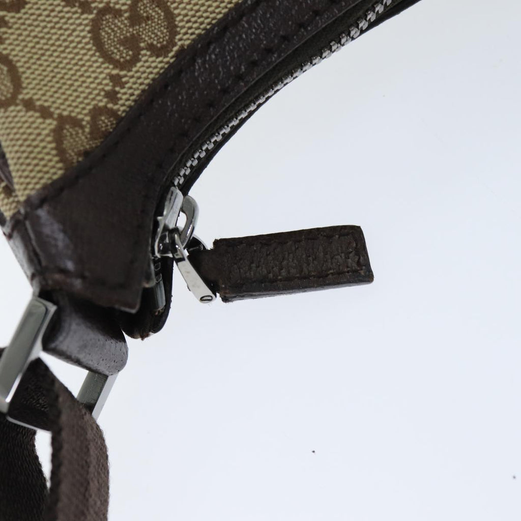 GUCCI GG Canvas Shoulder Bag Beige 131211 tb1106