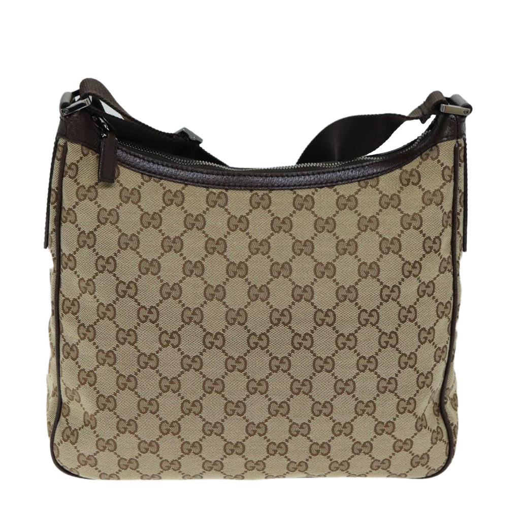 GUCCI GG Canvas Shoulder Bag Beige 131211 tb1106