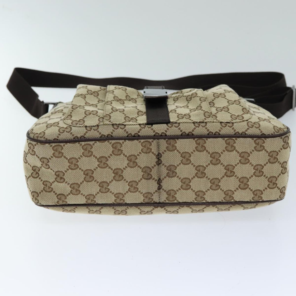 GUCCI GG Canvas Shoulder Bag Beige 131211 tb1106