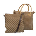 GUCCI GG Canvas MicroGG Canvas Tote Bag 2Set Beige tb1127