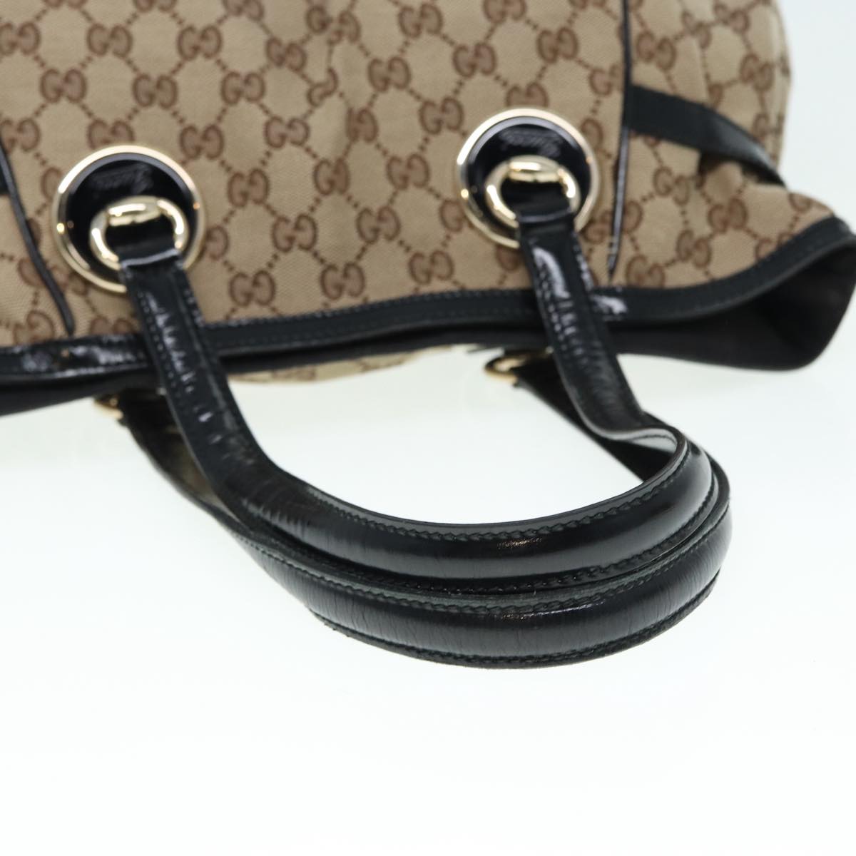 GUCCI GG Canvas Tote Bag Beige Gold 203529 tb1157