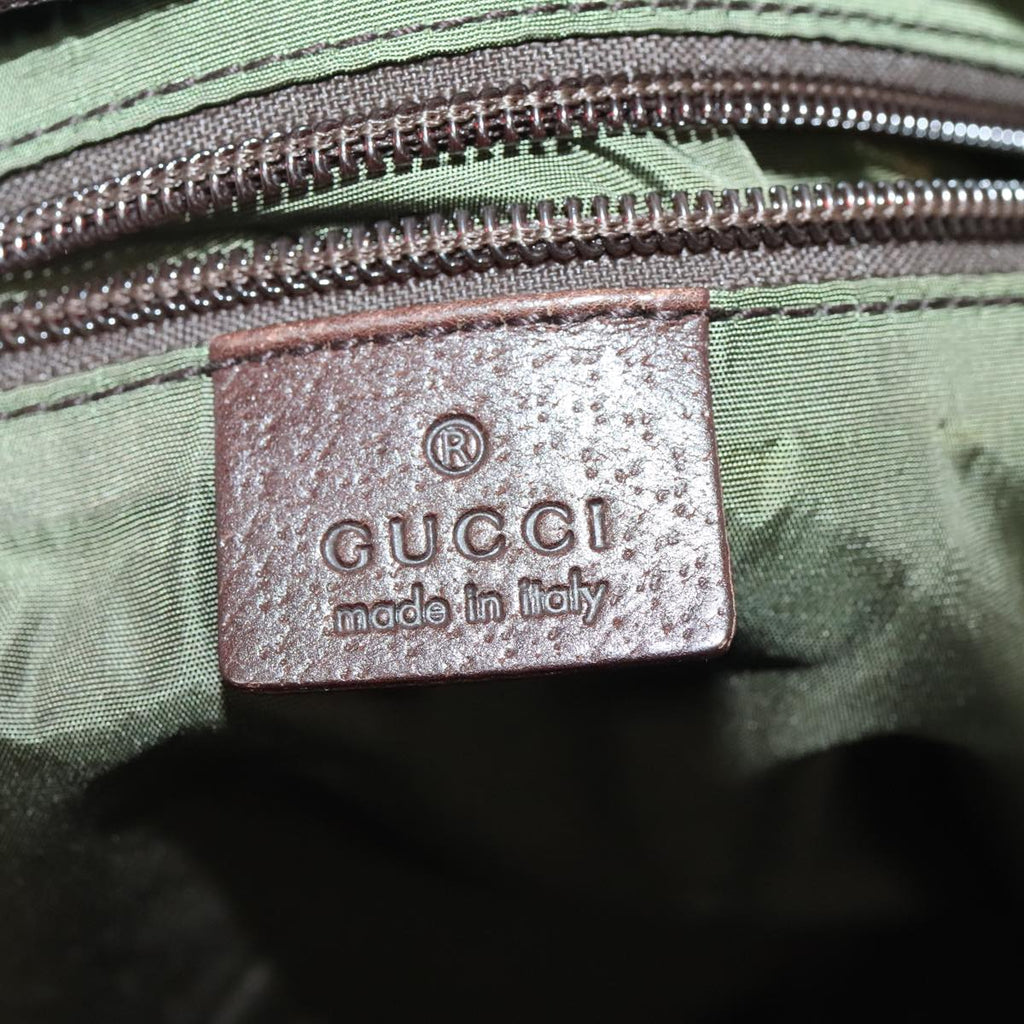 GUCCI GG Canvas Web Sherry Line Tote Bag Beige Red Silver 155524 tb1158