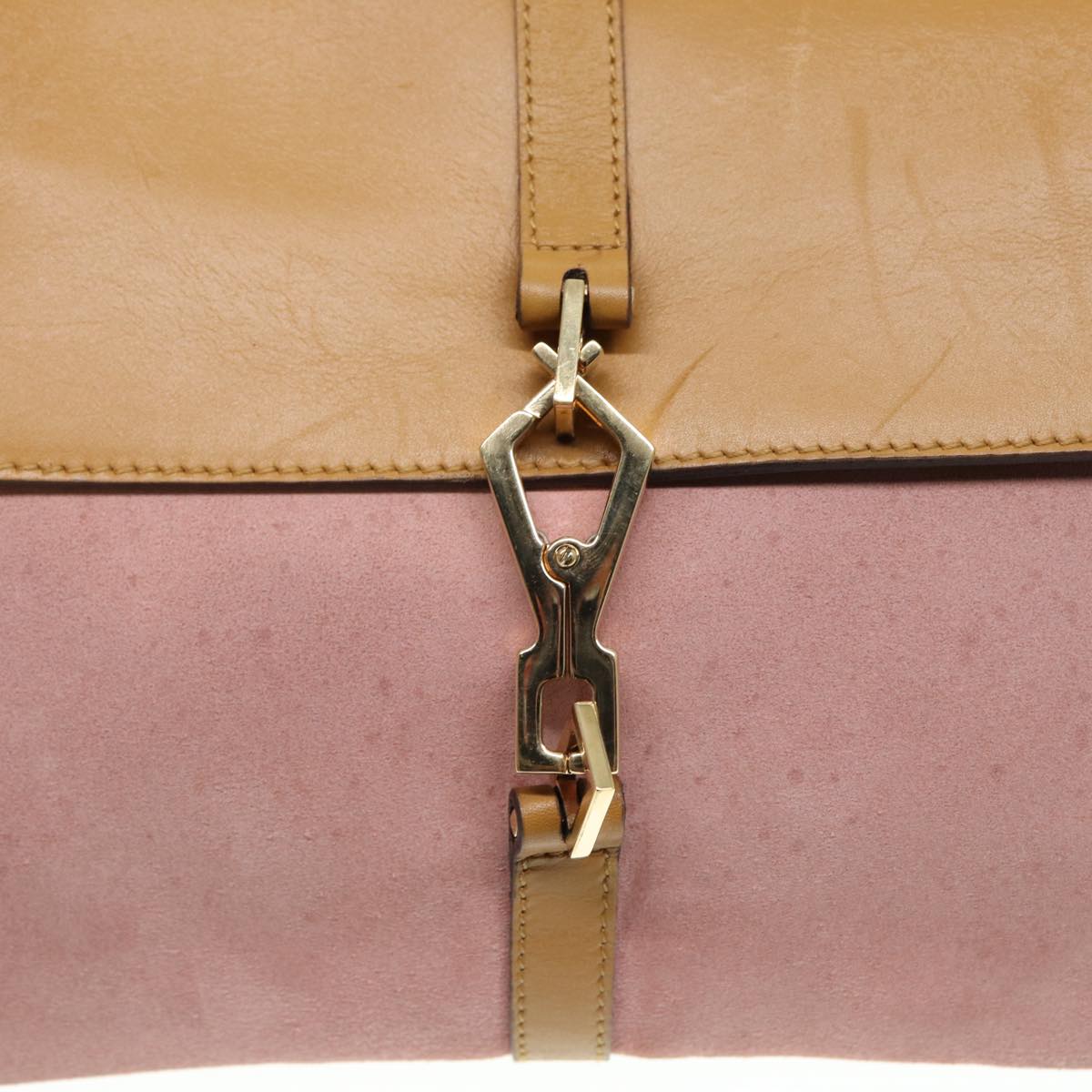 GUCCI Bamboo Jackie Shoulder Bag Suede Pink Gold 001 4096 2684 tb1177