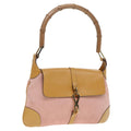 GUCCI Bamboo Jackie Shoulder Bag Suede Pink Gold 001 4096 2684 tb1177
