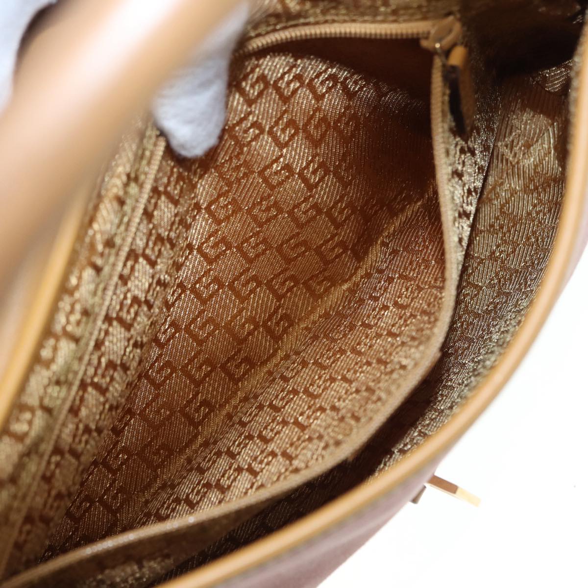 GUCCI Bamboo Jackie Shoulder Bag Suede Pink Gold 001 4096 2684 tb1177