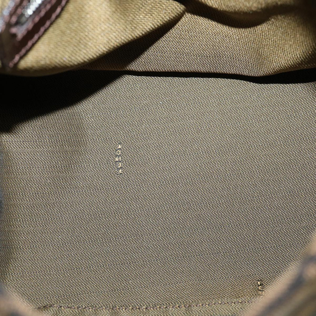 FENDI Mamma Baguette Zucca Canvas Shoulder Bag Brown tb146