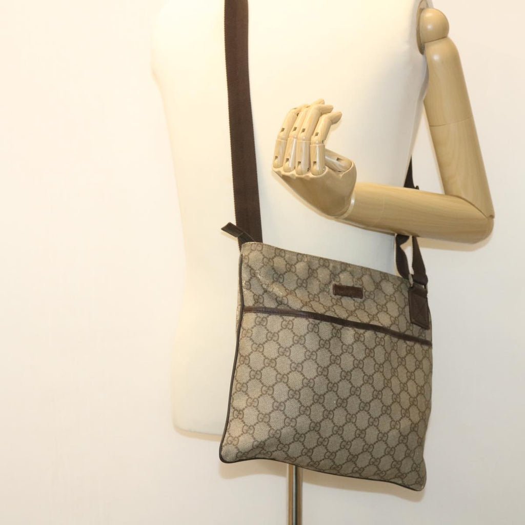 GUCCI GG Canvas Shoulder Bag Beige 141626467891 tb395