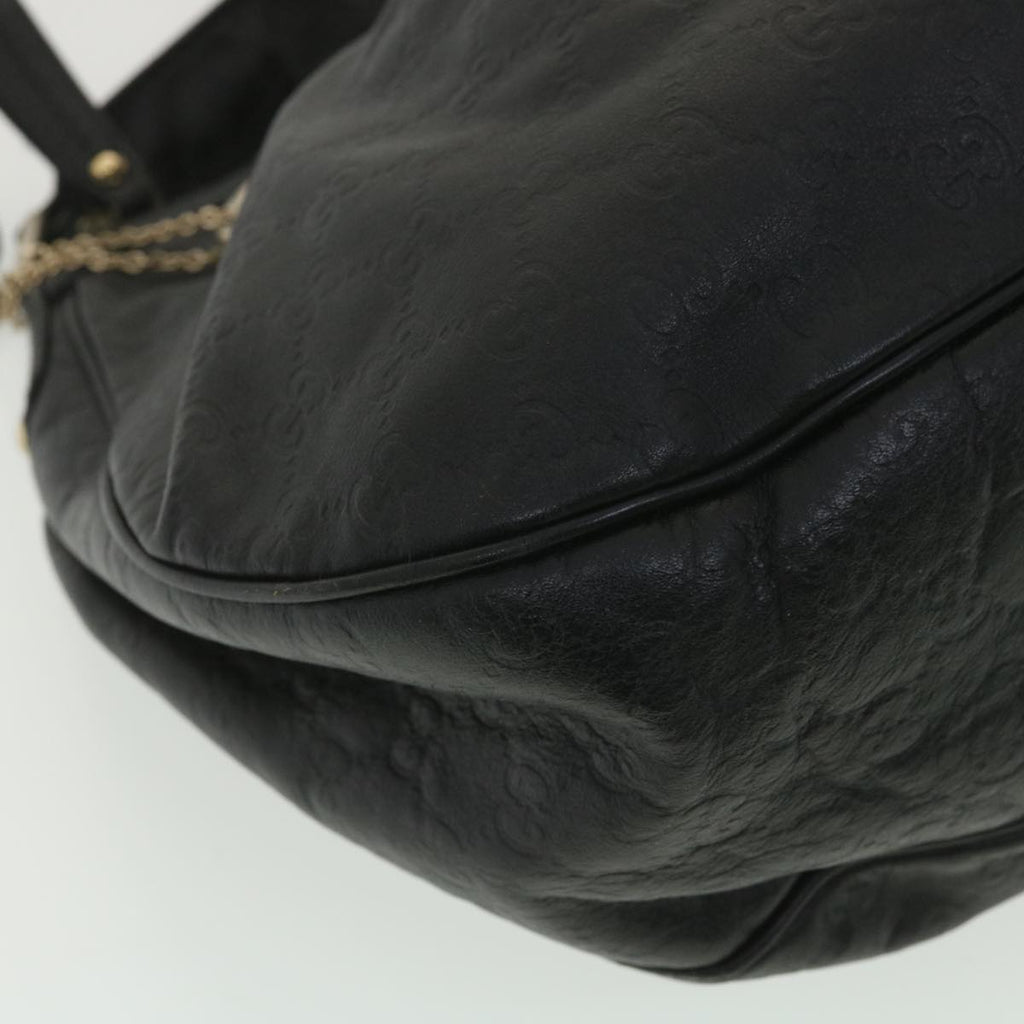GUCCI Guccissima Shoulder Bag Black 232955 tb522