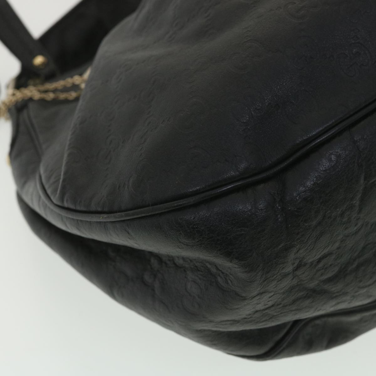 GUCCI Guccissima Shoulder Bag Black 232955 tb522