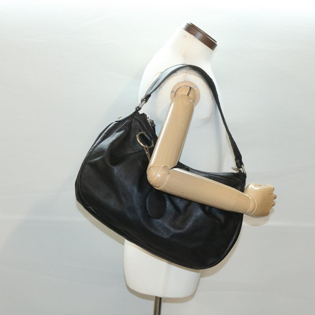 GUCCI Guccissima Shoulder Bag Black 232955 tb522