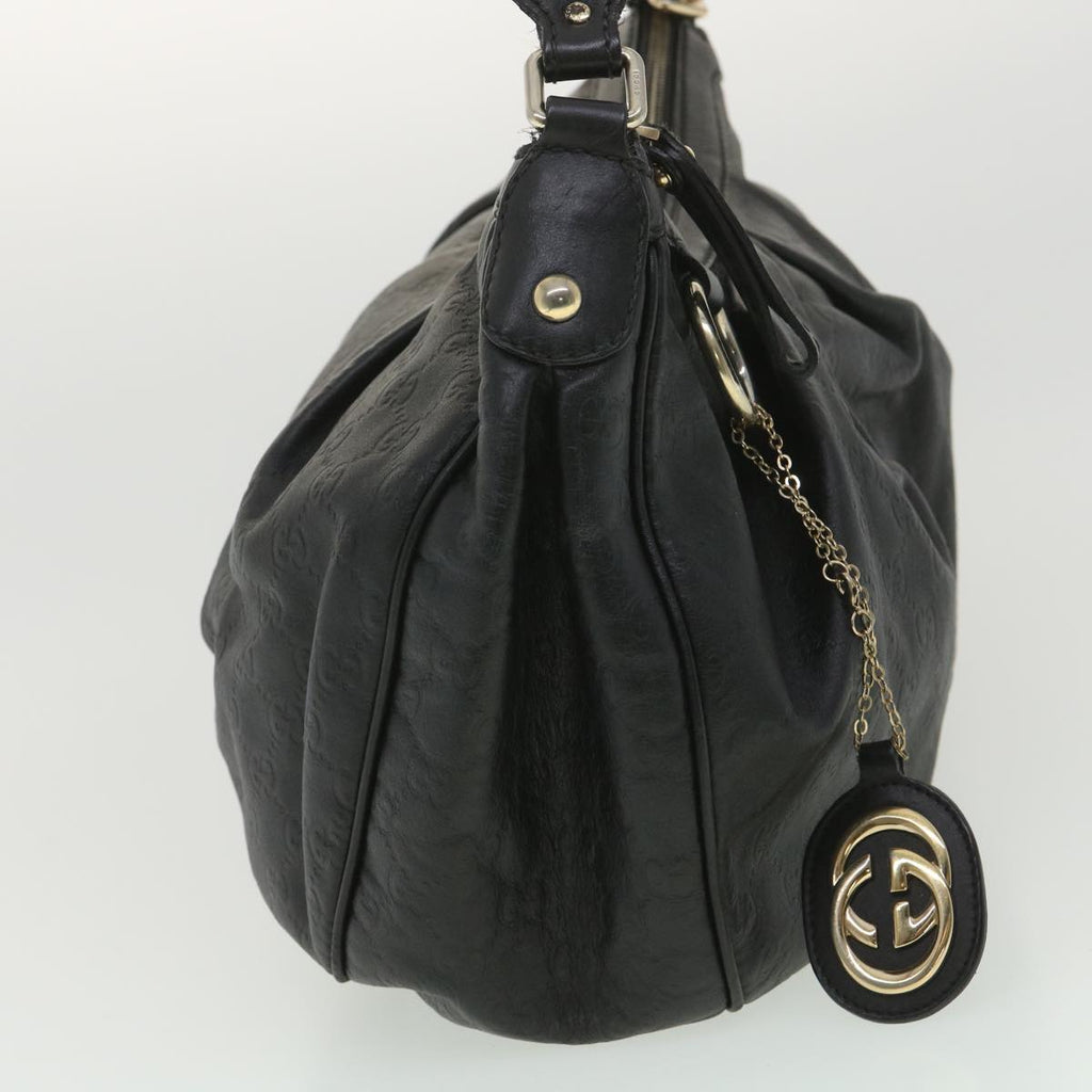 GUCCI Guccissima Shoulder Bag Black 232955 tb522