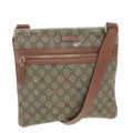 GUCCI GG Canvas Star Shoulder Bag PVC Leather Beige Pink 295257 tb525