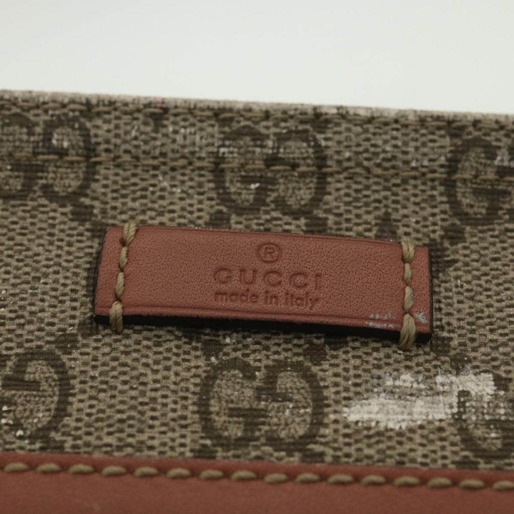 GUCCI GG Canvas Star Shoulder Bag PVC Leather Beige Pink 295257 tb525