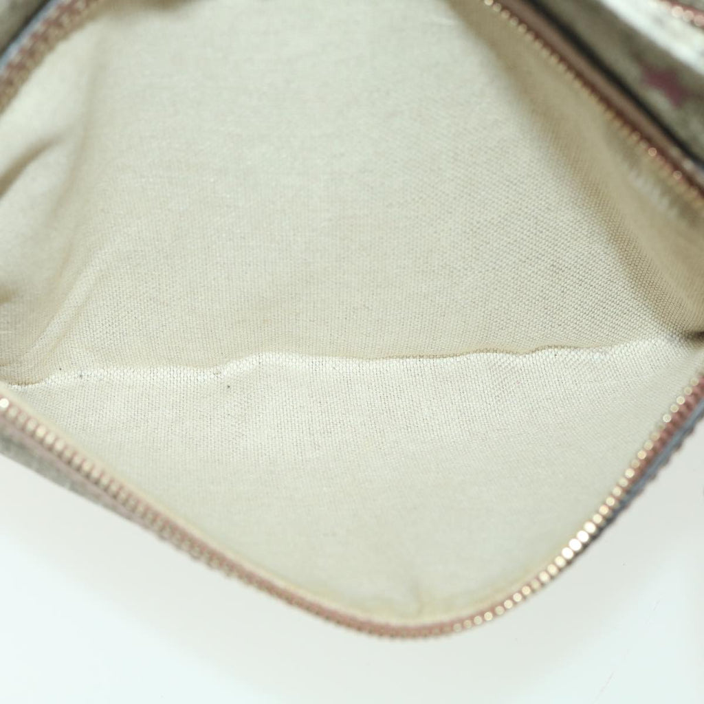 GUCCI GG Canvas Star Shoulder Bag PVC Leather Beige Pink 295257 tb525