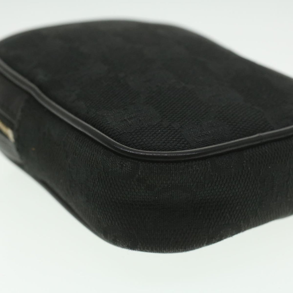 GUCCI GG Canvas Cigarette Case Black 115249 tb530