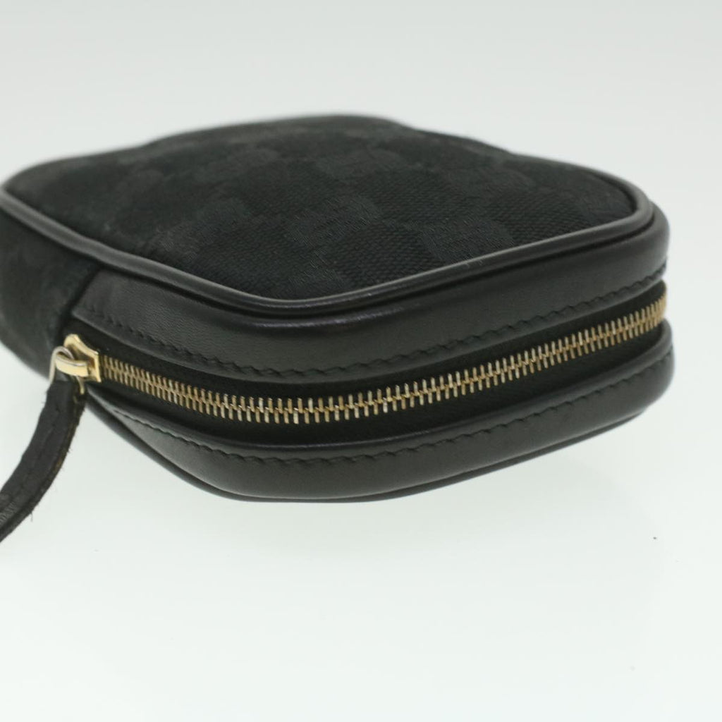 GUCCI GG Canvas Cigarette Case Black 115249 tb530