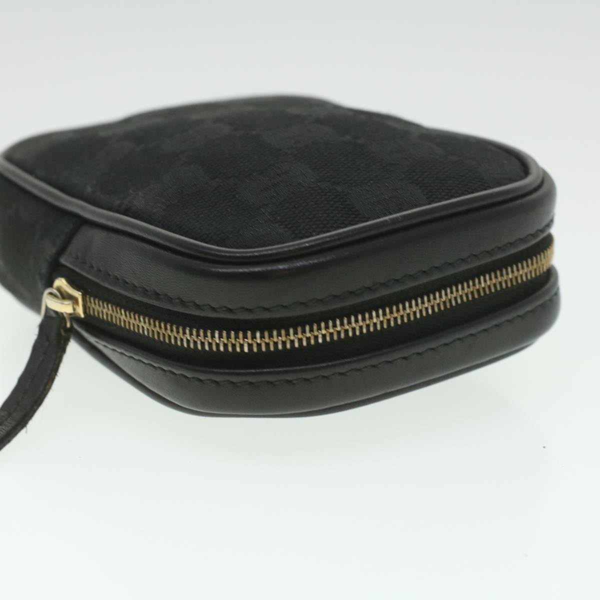 GUCCI GG Canvas Cigarette Case Black 115249 tb530