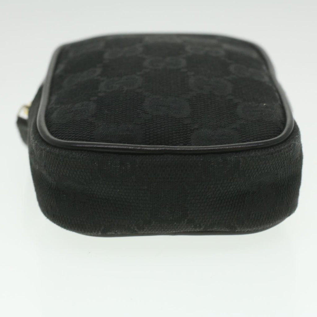GUCCI GG Canvas Cigarette Case Black 115249 tb530