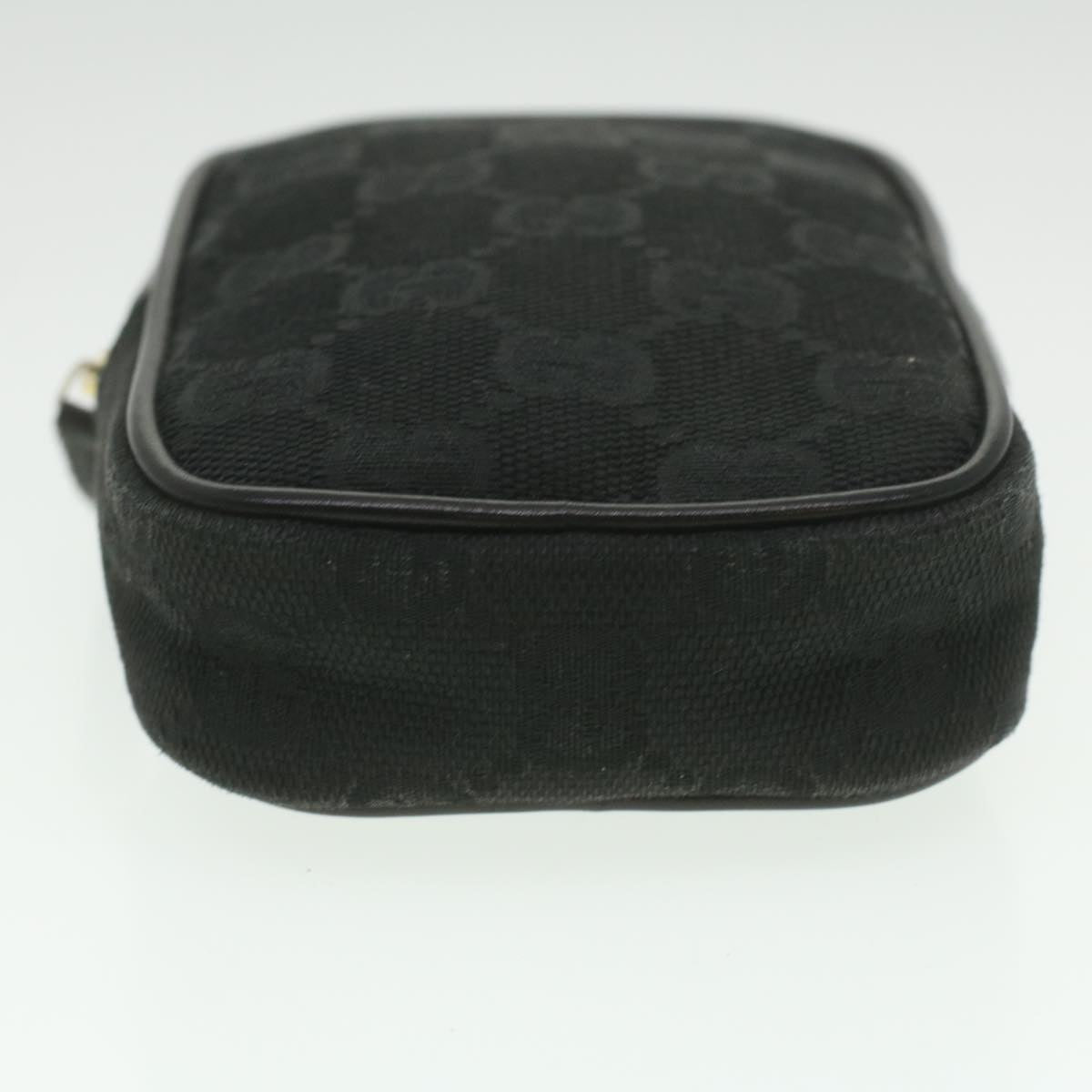GUCCI GG Canvas Cigarette Case Black 115249 tb530