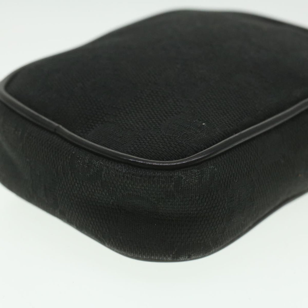 GUCCI GG Canvas Cigarette Case Black 115249 tb530