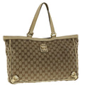 GUCCI GG Canvas Abbey Tote Bag Beige White 205141 tb580